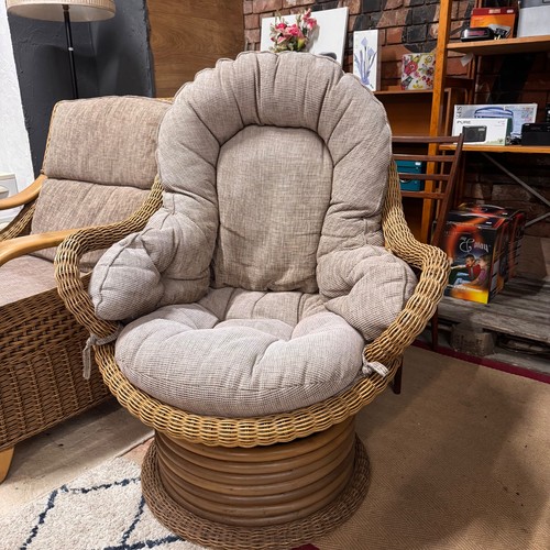 Wicker swivel conservatory - wicker,
