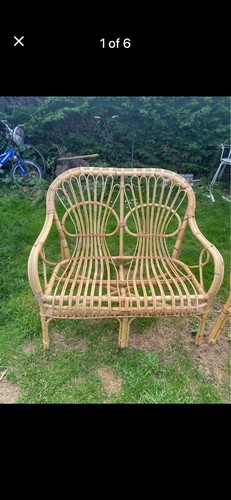 Vintage bambo rattan wicker - vintage,