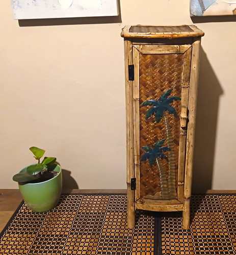 Vtg bamboo woven rattan boho - vtg,