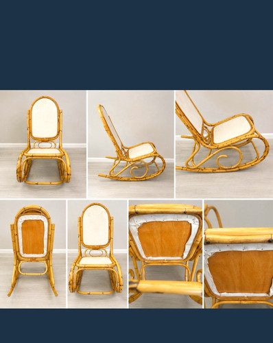 Vintage bamboo rattan - bamboo,