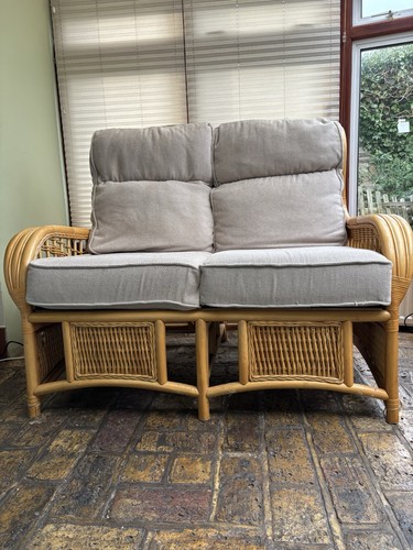 Light oak rattan conservatory - oak,