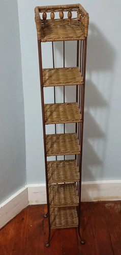 Vintage boho wicker metal - vintage,