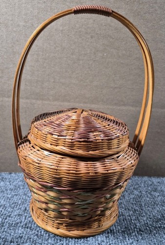 Vintage wicker bamboo rattan - wicker,