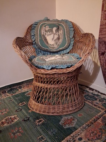 Wicker chair vintage - wicker, 70’s