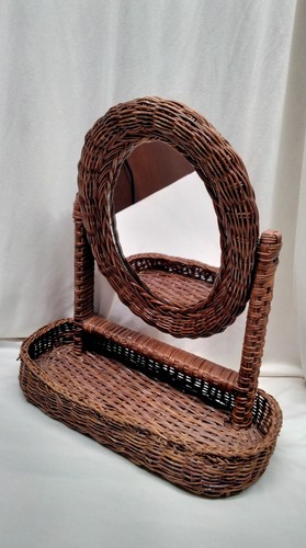 Vintage wicker rattan - vintage, wood