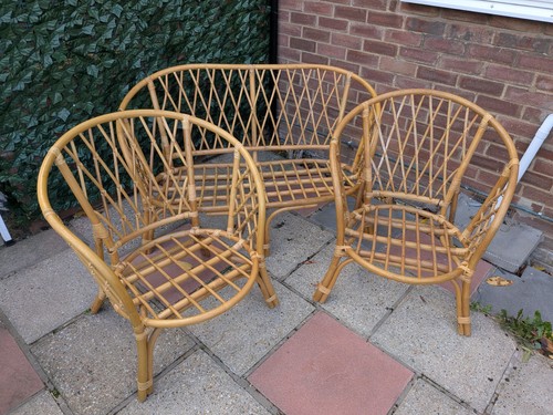 Bamboo cane ratan seater - 2,