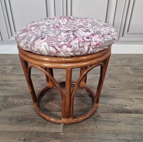 Vintage bamboo rattan seat - rattan,
