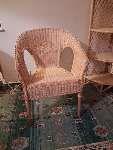 Vintage bamboo cane chair - bamboo,