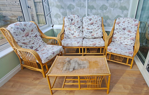 Conservatory 4pc wicker - 4pc, wicker/