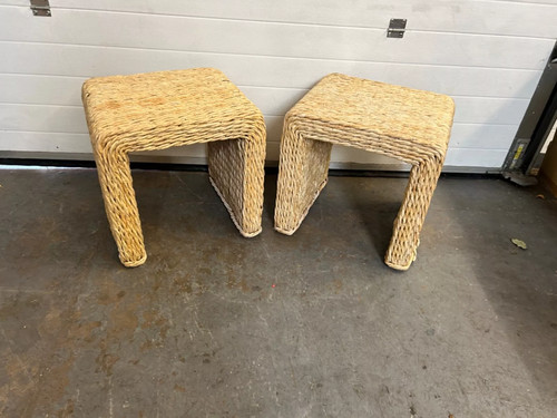Two wicker side - side, old
