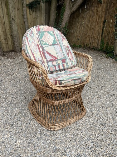 Vintage peacock chair armchair - vintage,