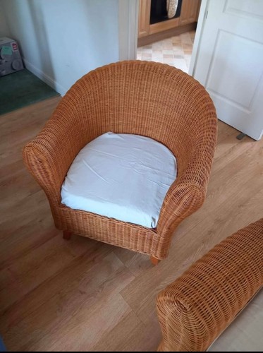 Wicker armchair rattan chair - armchair,