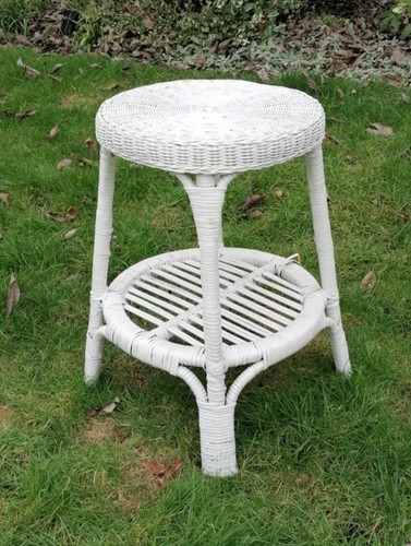 Vintage round white painted - vintage,