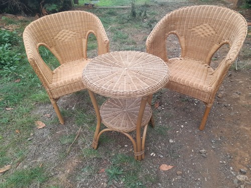 Vintage wicker and cane - wicker,