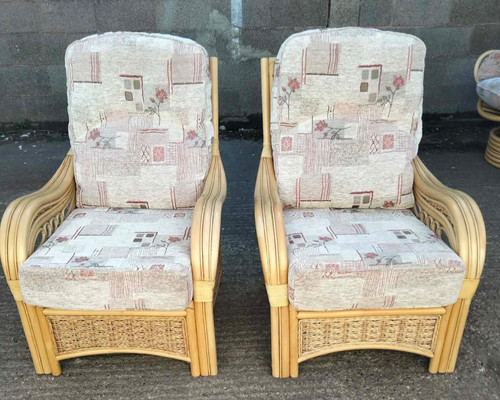 Matching pair cane bamboo - of,