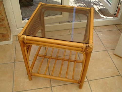 Bamboo cane rattan glass - bamboo/cane,
